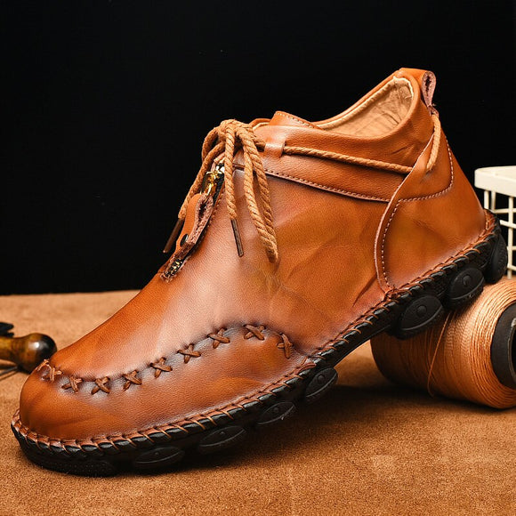 Men's Top Quality Genuine Leather Ankle Boots