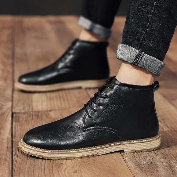 Mens Fashion Casual Ankle Boots
