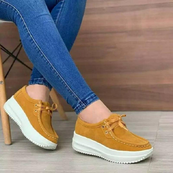New Canvas Lace-up Women Sport Sneakers