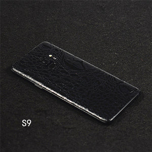 Phone Accessories - Crocodile Grain Leather Skins Protective Sticker  For Samsung Galaxy S9/S9plus