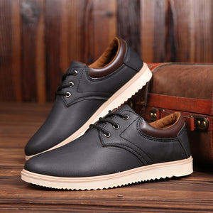 New Leather Shoes Men's Flats Oxfords Shoes