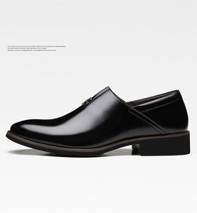 New Men's Microfiber Leather Men Flat Lace Up Shoes