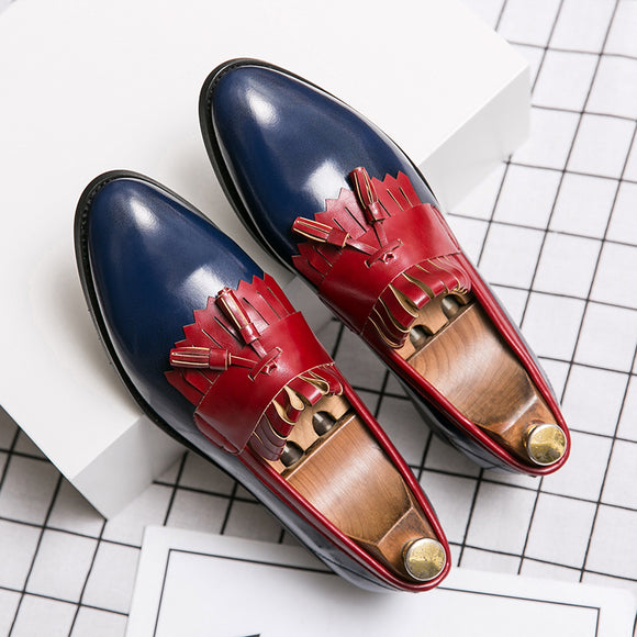 New Men's Leather Tassel Brogue Shoe
