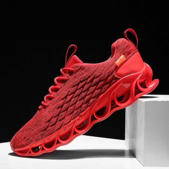 New Men's Mesh Lace Up Breathable Wave Sole Sneakers(Buy 2 Get 5% OFF, 3 Get 10% OFF, 4 Get 20% OFF)