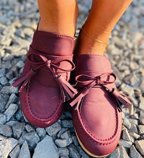 Kaaum New Leather Women Walking Loafers