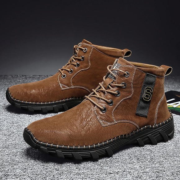 New Pigleather Mens Martin Boots