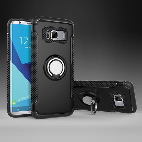 Phone Accessories - Luxury Shockproof Armor Cover Ring Holder Phone Case For Samsung Galaxy S9 S8 Plus Note 8 9