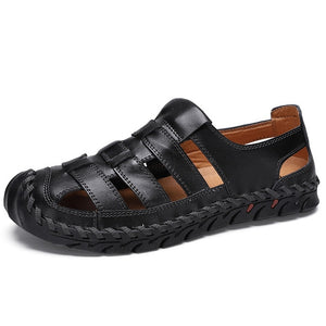 Kaaum 2020 Men's Genuine Leather Beach Shoes