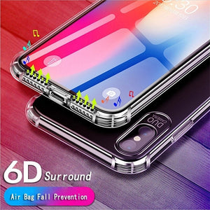6D Clear TPU Silicone Cases For Samsung Glaaxy S8 S9 + Note 8 9