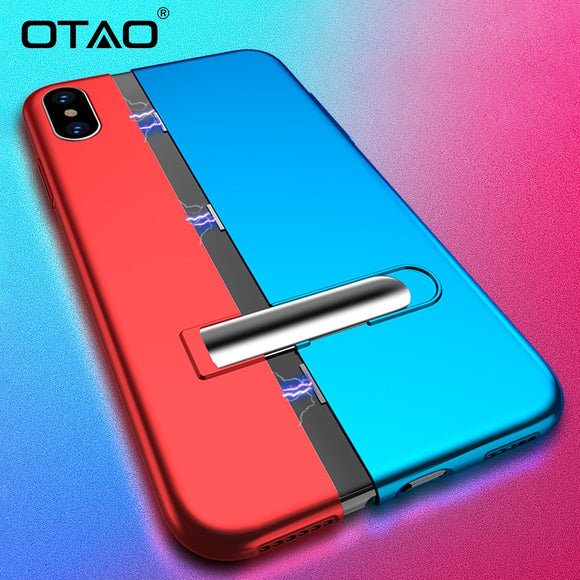 New Armor Hybrid Magnetic Stand Case For iPhone X/XS/XSMax 8 Plus