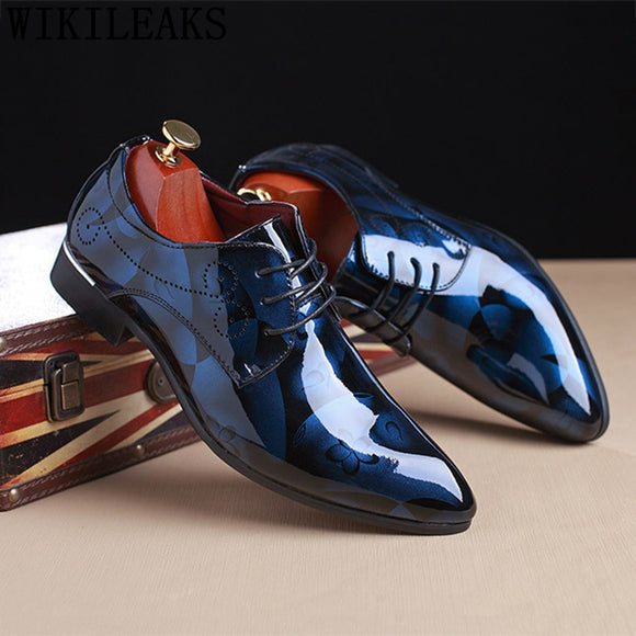 Pointed Toe Mens Formal Shoes Pu Leather Party Flat Dress Shoes(Buy 2 Get 10% Off, 3 Get 20% Off)