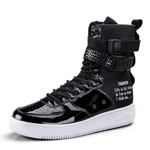Shoes - Men Breathable Sport Shoes High Top Trainers Shoes