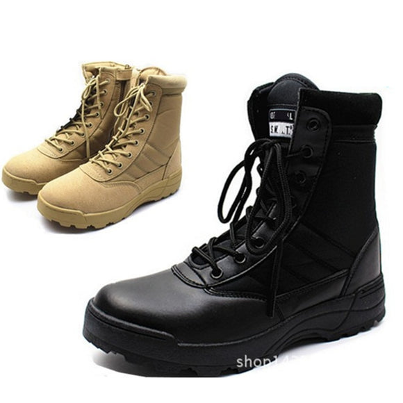 New Us Military Leather Combat Boots for Men