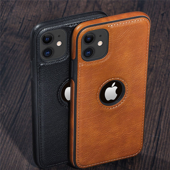 Kaaum Retro Leather Case for iPhone With Lanyard