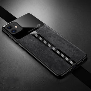 Luxury Leather Silicone Case For iPhone 11 Pro Max XS max XR XS X