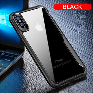 Phone Case - Luxury Full Protection Hybrid Clear Arcylic & Soft TPU Shockproof Phone Case For iPhone XS/XR/XS Max 8/7 Plus