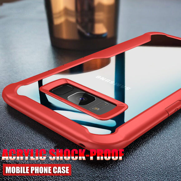 Phone Accessories - Acrylic Shockproof Transparent Case For Samsung S7 Edge S8 S9 Plus Note 9 Note 8