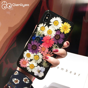 Handmade Glitter Flower Case For iPhone X XR XS Max
