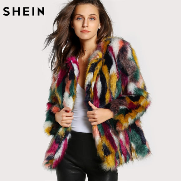 Women's Clothing - Women Elegant Fur Coats