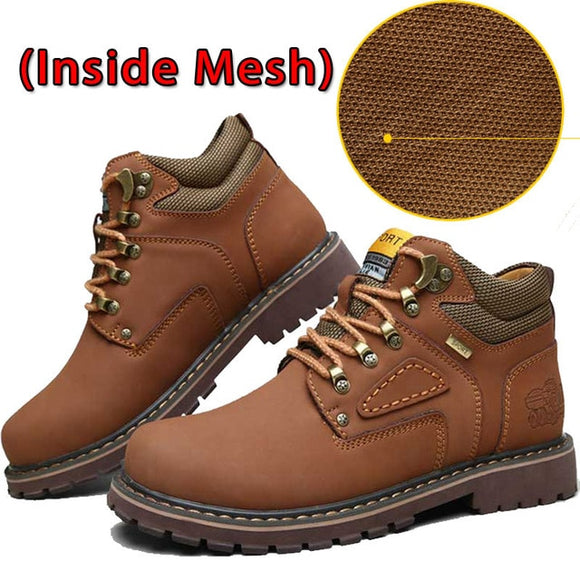 Men Work Boots New Men Ankle Boots