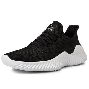 Kaaum Ultralight White Black Mesh Sneakers(Extra Buy 2 Get 10% OFF, 3 Get 15 % OFF）