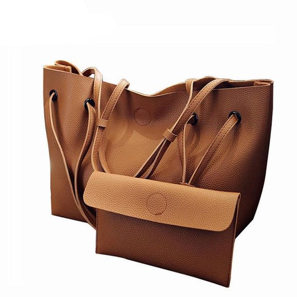 Bags - High Quality Soft Leather Women Bag Set 2018 Fashion Designer Female Casual Bags Set