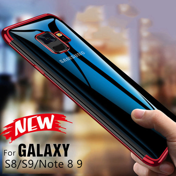 Phone Case -  Luxury Plating Shining Soft Silicone Protective Phone Case For Samsung Galaxy Note 9/8 S9/S8 Plus