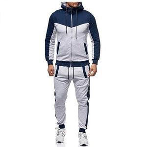 Spring And Autumn Men's Casual Sportswear Men's Hooded Two-piece Suits