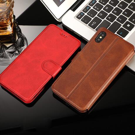 Luxury Leather Wallet Flip Cover For iPhone