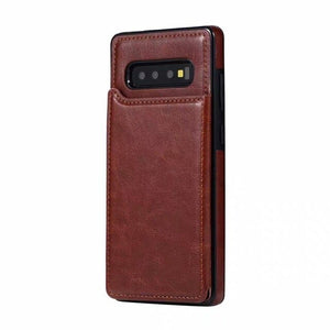 Case & Strap - 2020 Luxury Shockproof Armor Leather Wallet Magnet Flip Case For Samsung Note 10 pro S10 plus S10 lite S10 Note 9 8 S9 S8 Plus