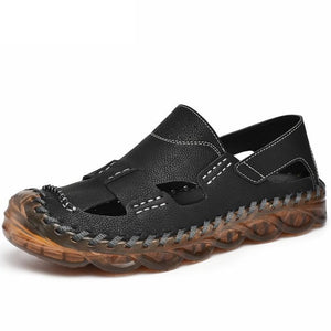 Kaaum Summer Men's Handmade Cow Leather Sandals
