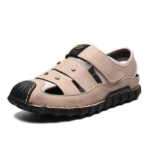 Kaaum High Quality Genuine Leather Sandals For Men