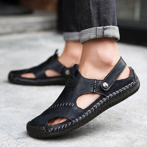 Kaaum High Quality Outdoor Classic Genuine Leather Sandals