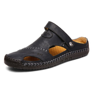Men Summer Classic Roman Leather Sandals