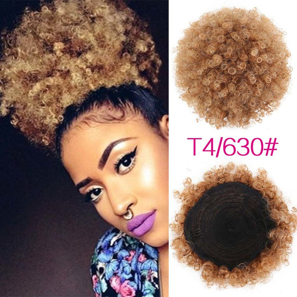 Hair Extensions - Fashion Afro Short Curly Hair Ponytail Hair Extensions