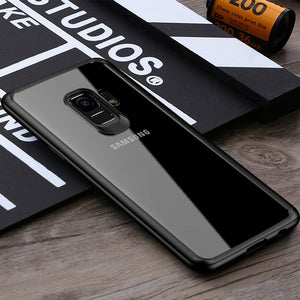 Phone Case - Luxury Ultra Thin Transparent Soft Silicone TPU Acrylic Protective Phone Case For Samsung Galaxy Note 9/8 S9/S8 Plus