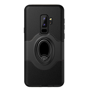 Phone Case - Luxury Heavy Duty Protection Ring Bracket Holder Phone Case For Samsung Galaxy S9/S9 Plus