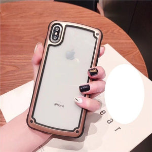 Phone Case - Luxury Heavy Duty Protection Transparent Colorful Bumper Armor Shockproof Phone Case For iPhone X/XS/XR/XS Max