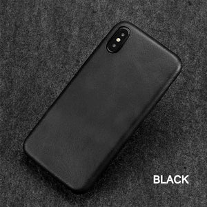 Ultra Thin Phone Cases For iPhone 6S 6 7 8 Plus XS Max Cover Leather Skin Soft TPU Silicone Case