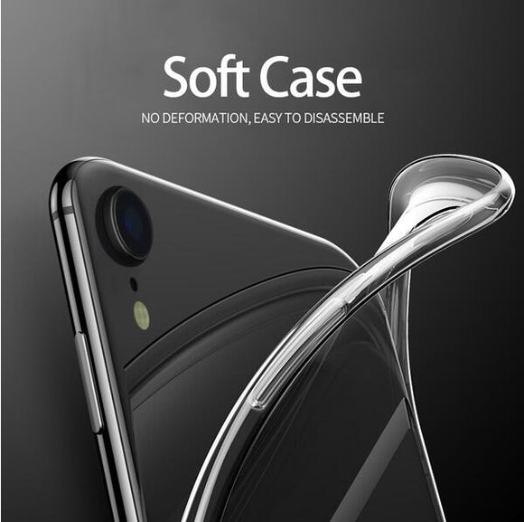 Silicone Transparent TPU Case For iPhone XS Max XR X