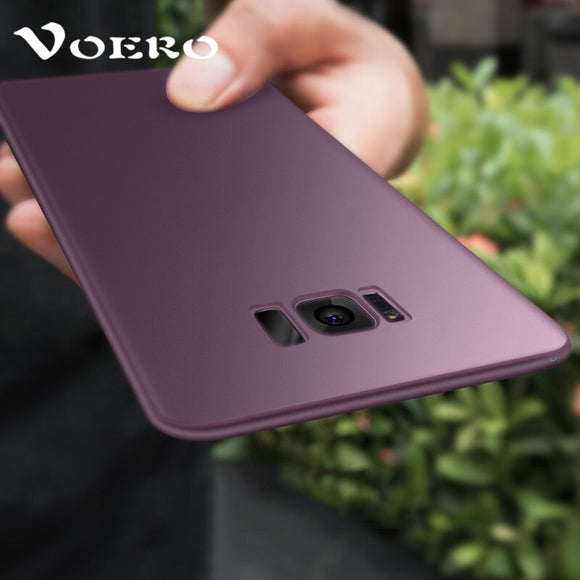 Luxury Purple Matte Phone Case For Samsung Galaxy S8 S9 Note 8 S7