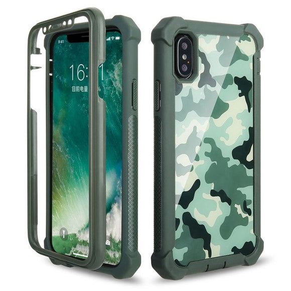 Phone Case - Heavy Duty Doom Armor PC + Soft TPU Protection Phone Case For iPhone X/XR/XS/XS Max 8 7 6S 6/Plus