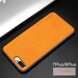Business Fabric Cloth Soft Protect Case For iPhone