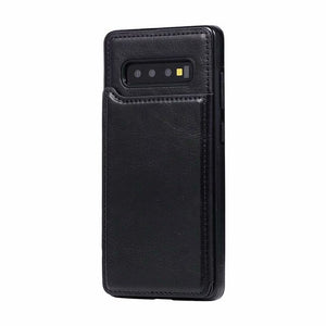 Phone Case - Retro PU Leather Wallet Magnet Multi Card Case For Galaxy