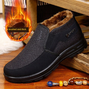 Kaaum Men Work Winter Cotton Shoes Warm Boots