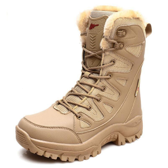 Kaaum Men's Military Waterproof Desert Outdoor Hiking Boots