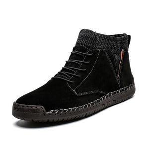 Kaaum High Quality Cow Suede Man Ankle Boots