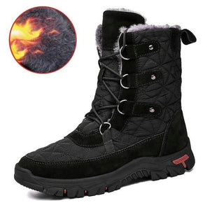 Kaaum Winter With Fur Waterproof Ankle -30 Degree Snow Boots