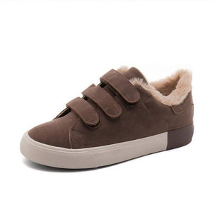 Women Artificial Suede Snow Sneakers Casual Shoes
