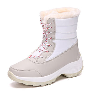 Women's Shoes - Winter Non-slip Waterproof Platform Fur Boots